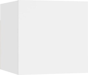 vidaXL Έπιπλα Τηλεόρασης Σετ 6 Τεμαχίων Λευκό από Μοριοσανίδα