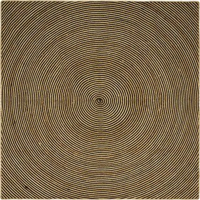 vidaXL Χαλί Περιοχής Μαύρο 300 x 300 cm Γιούτα