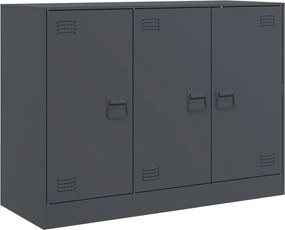 vidaXL Μπουφές Ανθρακί 99x39x73 εκ. από Ατσάλι