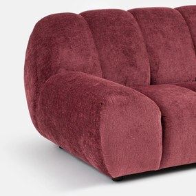 Τριθέσιος καναπές από χοντρό βελούδο, Nuria