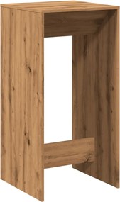 vidaXL Τραπέζι Μπαρ Αρτισιανή Δρυς 51x50x103,5 εκ. Επεξ. Ξύλο