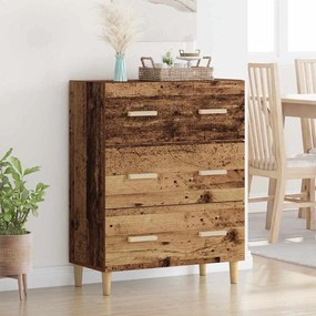 vidaXL Πλαϊνό γραφείο Παλαιό ξύλο 34 x 69.5 x 90 εκ Επεξεργασμένο ξύλο