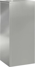 vidaXL Βάση φυτών 2 pcs Ασημί 24 x 24 x 55 εκ. Γαλβανισμένος χάλυβας