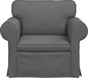 vidaXL Καναπές Σκούρο Γκρι