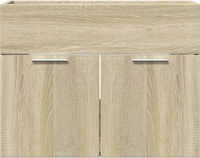 vidaXL Ντουλάπι Νιπτήρα Sonoma Δρυς 60 x 38,5 x 46 εκ. από Επεξ. Ξύλο