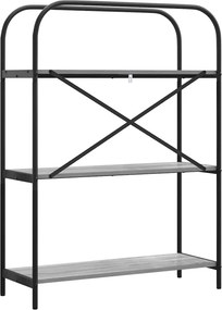 vidaXL Ράφι Βιβλίων 3 επιπέδων 80 x 30 x 109 εκ Επεξεργασμένο ξύλο