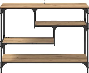 vidaXL Τραπέζι κονσόλας με ράφι Artisan Oak 100 x 30 x 75 εκ