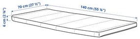 PELLEPLUTT στρώμα αφρού για κούνια 403.514.54