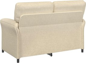 vidaXL Καναπές 100% πολυέστερ μεταλλικό πλαίσιο MDF, Κόντρα πλακέ