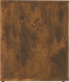 vidaXL Κομοδίνο Καπνιστή Δρυς 50 x 39 x 47 εκ.