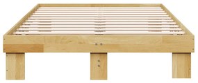 vidaXL Πλαίσιο κρεβατιού χωρίς στρώμα 120x200 cm μασίφ ξύλο δρυς