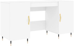 vidaXL Γραφείο Λευκό 140 x 50 x 75 εκ. από Επεξεργασμένο Ξύλο