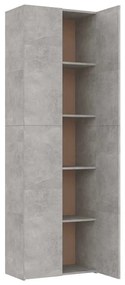 vidaXL Ντουλάπα Γραφείου Γκρι Σκυροδέματος 60x32x190 εκ. Επεξ. Ξύλο