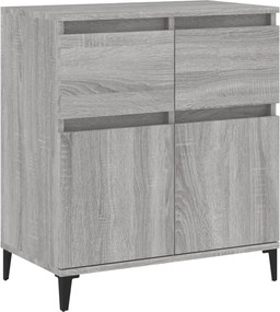 vidaXL Ντουλάπι Γκρι Sonoma 60x35x70 εκ. από Επεξεργασμένο Ξύλο