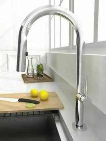 Orabella Vertigo 20110 Chrome - Μπαταρία Κουζίνας με Ντους