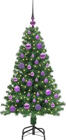 vidaXL Τεχνητό Χριστουγεννιάτικο Δέντρο με 150 LED Πράσινο 120 cm