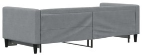 vidaXL Καναπές Κρεβάτι Συρόμενος Ανοιχτό Γκρι 80 x 200 εκ. Υφασμάτινος