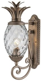 Απλίκα Φωτιστικό Τοίχου Μεσαίο E27 40W IP44 Plantation Elstead HK-PLANTATION-M-BU Μπρονζέ