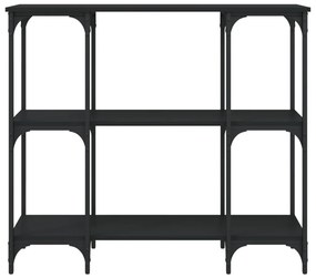 Τραπέζι Κονσόλα Μαύρο 102 x 35 x 90 εκ. από Επεξεργασμένο Ξύλο - Μαύρο