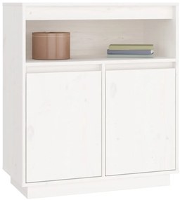 vidaXL Συρταριέρα Λευκή 70x34x80 εκ. από Μασίφ Ξύλο Πεύκου