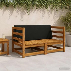 vidaXL Μαξιλάρι πλάτης SOEST 100% Πολυεστέρας Μαύρο 120 x 20 x 40 cm