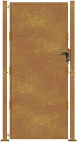 vidaXL Πόρτα Κήπου 100x175 εκ. από Ατσάλι Corten