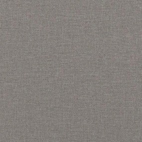 Οθωμανικό κρεβάτι με στρώμα Taupe 120x190 cm Ύφασμα - Μπεζ-Γκρι