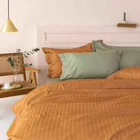 Σεντόνι Sateen Riga Caramel Palamaiki Υπέρδιπλo 240X270cm 100% Cotton Satin