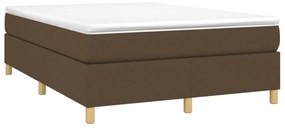 ΚΡΕΒΑΤΙ BOXSPRING ΜΕ ΣΤΡΩΜΑ ΣΚΟΥΡΟ ΚΑΦΕ 140X190 ΕΚ. ΥΦΑΣΜΑΤΙΝΟ 3144517