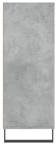 Ραφιέρα Γκρι Σκυροδεμ. 69,5 x 32,5 x 90 εκ. από Επεξεργ. Ξύλο - Γκρι