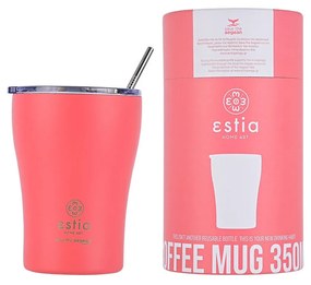 Ποτήρι Θερμός Coffee Mug Save The Aegean Fusion Coral 350ml - Estia