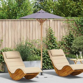 vidaXL Ομπρέλα Κήπου Σκούρο γκρι 150 x 150 x 210 εκ. Μπαμπού
