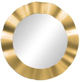 Καθρέπτης Perfor Inart χρυσό pp Φ55x2.5εκ 55x2.5x55 εκ.