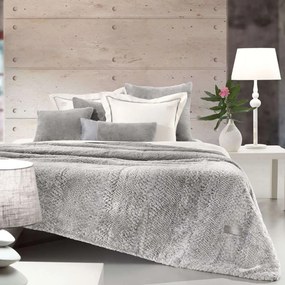 Κουβέρτα Crusty (Σετ 2τμχ)  Silver Guy Laroche Υπέρδιπλo 220x240cm 100% Microsuede