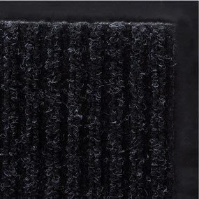 vidaXL Πατάκι Πόρτας Μαύρο 117x220 εκ. PVC