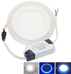 Φως πάνελ LED 18w+6W λευκό και μπλε