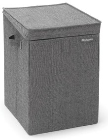 Brabantia 1000828 Καλάθι Απλύτων Υφασμάτινο Stackable 35L, Pepper Black