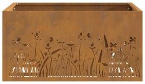 vidaXL Σχάρα Φωτιάς Τετράγωνη 60x60x30 εκ. Από Ανθεκτικό Χάλυβα