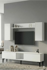 Stewehome Σετ έπιπλο τηλεόρασης με ράφι 150x30x41 cm