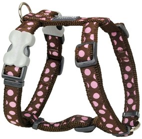 Λουρί Σκύλου Red Dingo Style Ροζ Καφέ Κρεατοελιές 30-48 cm