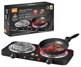 RAF Ηλεκτρική Εστία 2000W R.8020BB - Electric Stove