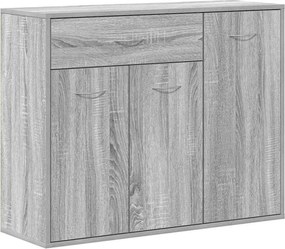 vidaXL Ντουλάπι Γκρι Sonoma 88x30x70 εκ. από Επεξεργασμένο Ξύλο