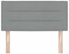 vidaXL Κεφαλάρι με κεφαλάρι Ανοιχτό γκρι 100 cm Τεχνητό Δέρμα