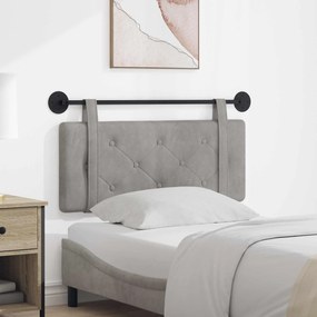 vidaXL Κρεμαστό Κεφαλάρι Ανοιχτό γκρι Βελούδο