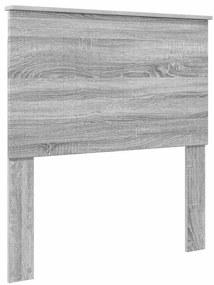 vidaXL Κεφαλάρι με κεφαλάρι Γκρίζο Σονομα 90 cm Επεξεργασμένο ξύλο