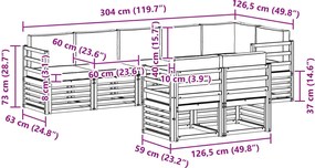 vidaXL Σειρά Καναπέ Εξωτερικού 8 pcs Άσπρο και Ανθρακί