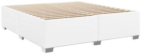 vidaXL Πλαίσιο Κρεβατιού Λευκό 180x200 εκ. από Συνθετικό Δέρμα
