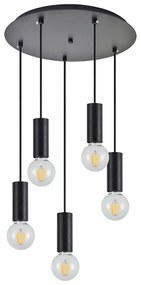 Φωτιστικό Οροφής Πολύφωτο Homelighting Adept Tube 77-8481 Black