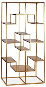 Ράφια BIG-S3605004 Χρυσό Μέταλλο 45 x 200 x 100 cm