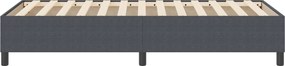 vidaXL Κρεβάτι πλατφόρμα Σκούρο Γκρι 80 x 200 cm Υφασμάτινο Κορντουρά
